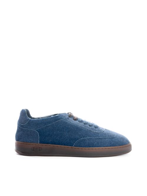 Sneakers Akira Donald in suede Blu  SOLDINI | 80005 D SL2BLU